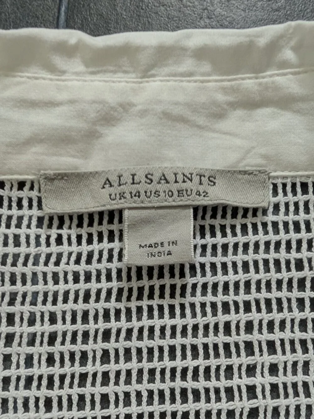 ALLSAINTS Meria Broderie midi dress - 10 - white - Picture 6 of 11
